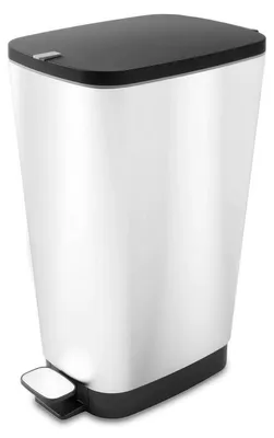 Productafbeelding van Curver Afvalbak Met Pedaal 45l - Metallic