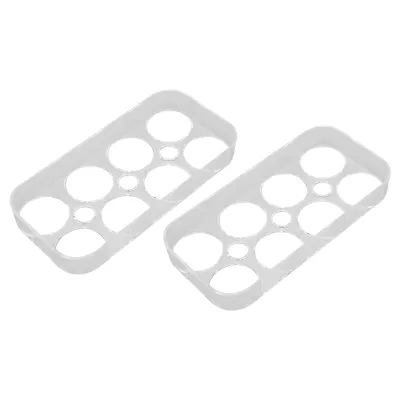 Zdjęcie produktu dla tacka na jajka do lodówki z 8 siatkami, plastikowy pojemnik na jajka z 8 siatkami, pojemnik na jajka, organizer na jajka do lodówki, pojemnik na jajka do lodówki, pojemnik na jajka