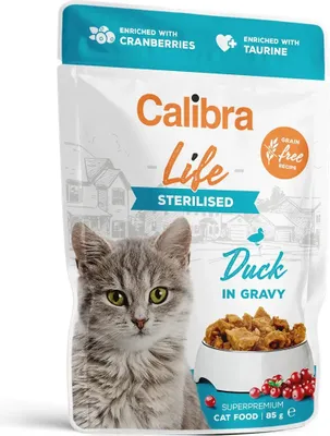 Productafbeelding van Calibra 8595706700979, Geschikt voor volwassen dieren, Geschikt voor alle rassen, Eend, 85 gram, Zonder granen, Zonder soja