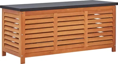 Image de vidaXL Coffre de jardin 117x50x55 cm Eucalyptus massif - Coffre de jardin - Coffre de rangement de jardin - Coffres de rangement de jardin