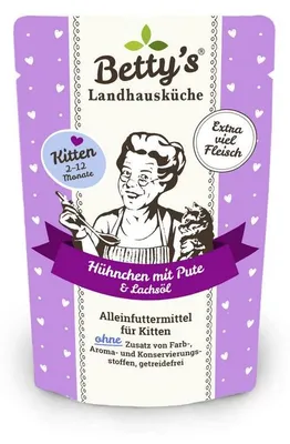Immagine prodotto di Bettys 100gx12 Kitten Hühnch.&Pute Katze