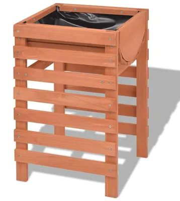 Imagen del producto de Cama elevada para plantas de madera, 38x36x60 cm