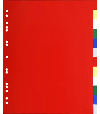 Immagine prodotto di Indice A4+ PP blanco 12 pezzi colorati confezione da 50 pezzi