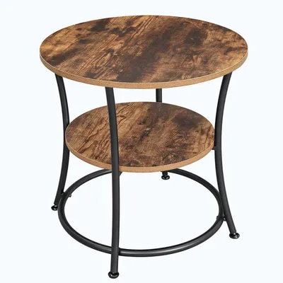 Produktbild von Runder Beistelltisch 55 cm – Vintage-Couchtisch aus Holz