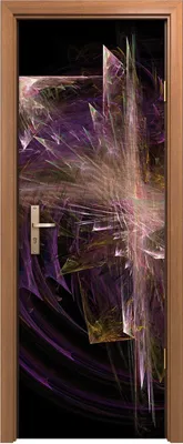 Produktbild von Türposter 70x200 cm Türaufkleber Türtapete Türfolie Klebefolie kunst Modern fraktales Impressionismus