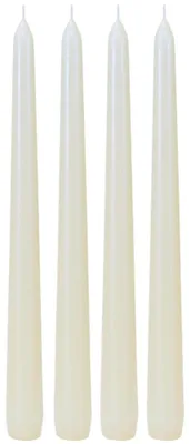 Produktbild von Spitzkerzen 4er Set Weiß 25x2 cm -