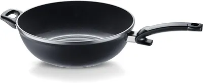 Produktbild von Fissler Ceratal Orbit Black/Aluminium-Wok (Ø 32 cm, 6 L) große Keramik-Bratpfanne beschichtet antihaftend, hoher Rand, frei von PFAS/PTFE
