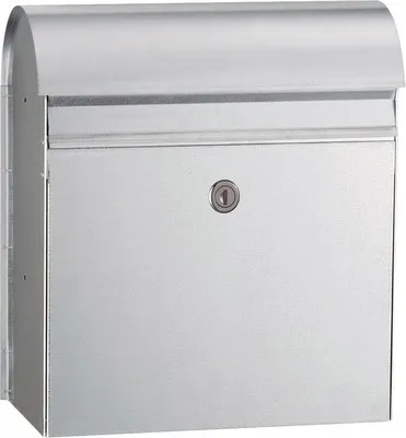 Produktbild von MEFA Briefkasten Stahl verzinkt BxHxT 365/425/180 mm Jade 870 Verzinkt Entnahme vorne mit Klappe