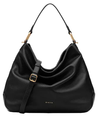 Image de BIASIA Cuir sac à épaule Noveau Hobo Bag Nero noir
