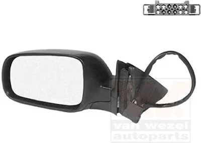Produktbild von VAN WEZEL 5837807 Außenspiegel Seitenspiegel Links für VW PASSAT Variant (3B6) Asphärisch Beheizt Grundiert