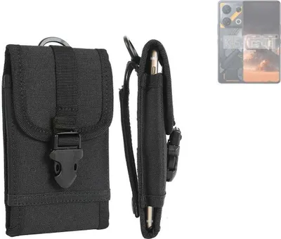 Produktbild von K-S-Trade Holster Handy Hülle kompatibel mit Infinix GT 10 Pro Holster Handytasche Gürtel Tasche Schutz Hülle Robust Outdoor schwarz