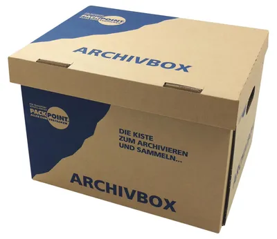 Produktbild von 10x Archivbox Lagerbox 400x320x290mm extrem stabil bis 250kg stapelbar