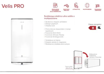 Immagine prodotto di Ariston Scaldabagno Elettrico Ariston VELIS PRO 50 EU 50 Litri 1.5-Kw