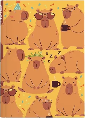 Image de Cahier ligné A5 laminé Kapybary