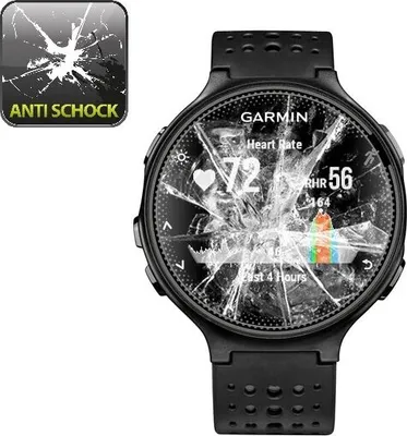 Produktbild von 2x Panzerfolie für Garmin Forerunner 220 (42mm) ANTI-SCHOCK Displayschutz KLAR