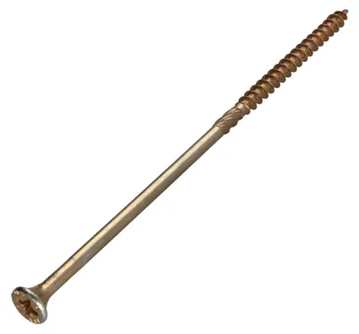 Produktbild von Spanplattenschraube Senkkopfschraube Pozi 6X160 Teilgewinde Dichromat