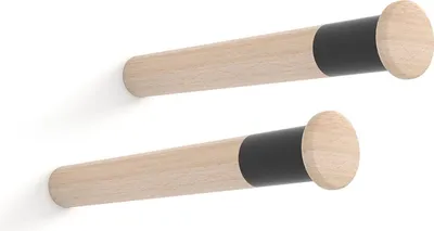 Obrázek produktu pro MT310 Nástěnný držák jízdního kola Ø 3,8 x 31 cm dřevo (2 kusy)