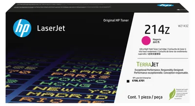 Zdjęcie produktu dla HP Oryginalnym wkładem z purpurowym tonerem o ultrawysokiej wydajności 214Z LaserJet, 26000 stron(y), Purpurowy, 1 szt.