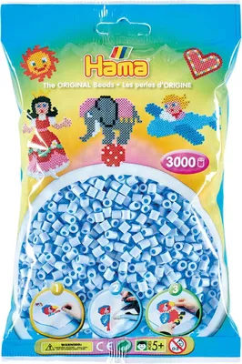 Image de Hama Midi Strijkkralen - Pastel IJsblauw (97), 3000st.