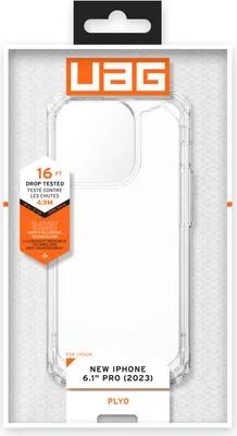 Produktbild von Urban Armor Gear Plyo, Cover, Apple, iPhone 15 Pro, 15,5 cm (6.1"), Transparent