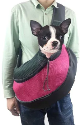 Productafbeelding van Schoudertas voor huisdieren - ideaal voor kleine honden of katten - transporttas voor katten en honden