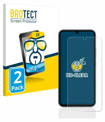 A product packaging for screen protectors, showing a cartoon character and a smartphone with a screen protector applied.