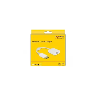 Obrázok produktu pre DELOCK Adapter DisplayPort 1.2 Stecker zu VGA Buchse weiß