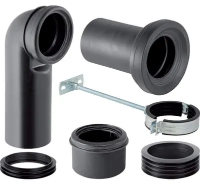 Immagine prodotto di Set de raccordement Geberit Monolith pour WC au sol, noir, 131.082.16.1, 131.082.16.1