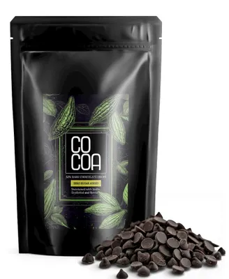 DROPSY Z CIEMNEJ CZEKOLADY 52 % BEZ DODATKU CUKRÓW BIO 200 g - COCOA
