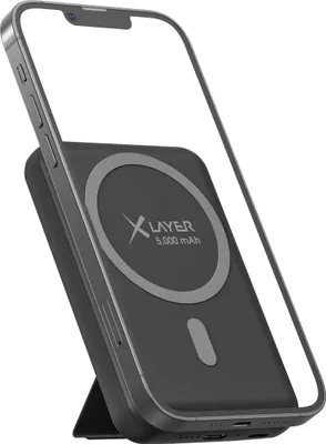 Produktbild von Xlayer Powerbank MagSafe 5000 mAh 2 in 1 mit Standfuß USB-C Magnetisch