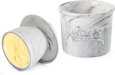 Immagine prodotto di Burriere grigia da 180 ml in porcellana
