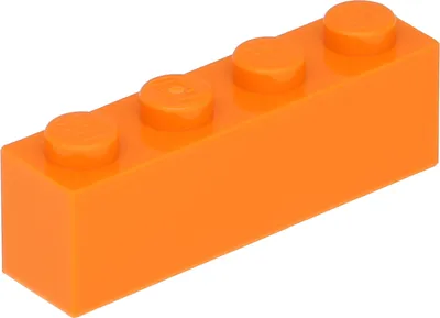 Produktbild von LEGO: 50 Steine 1x4, Orange