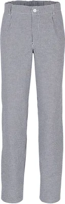 Produktbild von beb GASTRO Herren KOCHHOSE Baumwolle Weiß Pepita 56