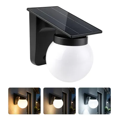 Produktbild von Solar wandleuchten außen, Balkon & Eingangsleuchte Wasserdichte LED-Ambientebeleuchtung, Wandleuchte für Innenhöfe, Gärten und Wände