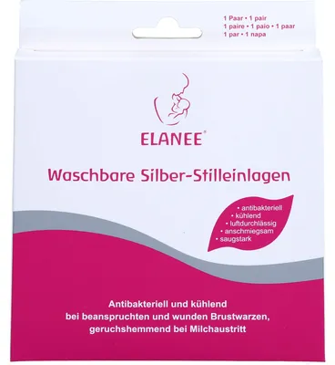 Obrázek produktu pro ELANEE stříbrné kojící vložky, 2 ks