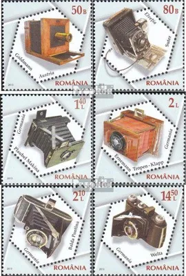 Produktbild von Briefmarken Rumänien 2013 Mi 6689-6694 (kompl.Ausg.) postfrisch Historische Photoapparate