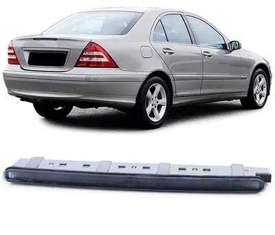 Für Mercedes C-Klasse W203 2000-2007 LED Dritte Bremsleuchte Schwarz Smoke in der Farbe Schwarz von Carparts-Online GmbH