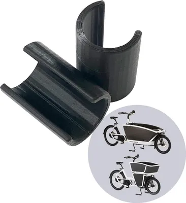 Zdjęcie produktu dla moin minis zestaw 2 podkładek dystansowych do bagażników rowerowych do rowerów cargo Urban Arrow Family & Family Next & Shorty Chroni gumowe zderzaki