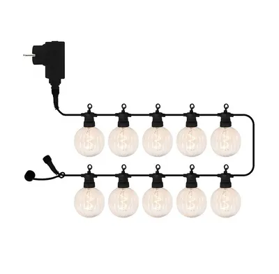 Produktbild von Sirius Lichterkette Luke Starter Set 10 LED klar 5m schwarz außen