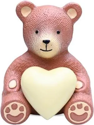Immagine prodotto di Urna Cute Bear - 2,5 litri - Realizzata a mano in alluminio - Chiusura sicura - Altezza 22 cm, larghezza 15 cm