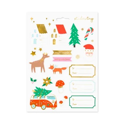 Image de Autocollants et étiquettes de Noël pour les cadeaux