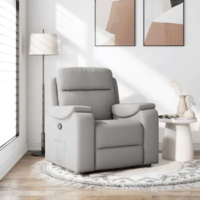 Produktbild von Hochwertig Relaxsessel Wolkengrau Stoff 4015689
