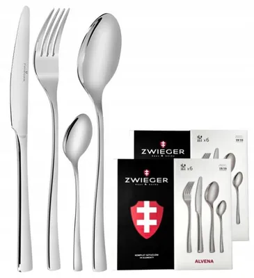 Produktbild von Zwieger Alvena Besteckset 48-teilig für 12 Personen Edelstahl 18/10