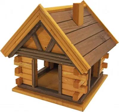 Produktbild von 4iQ Massivholz-Vogelfutterhaus BOGATKA II 38x38x40 cm