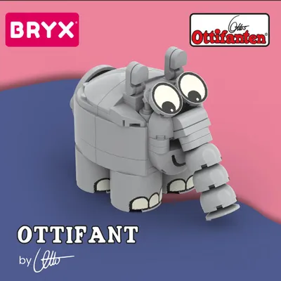 Produktbild von BRYX Ottifant Otto Waalkes – offiziell lizenziertes Klemmbaustein-Set
