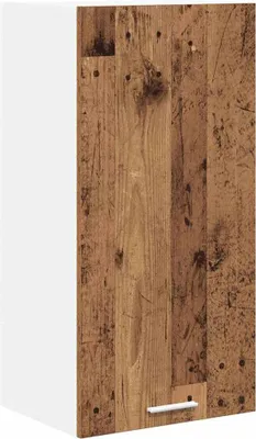 Image de vidaXL Armoire suspendue Vieux bois et blanc 40 x 31 x 80 cm Bois composite