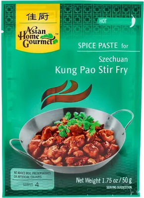 Image de Asian Home Gourmet Pâte d'épices pour Szchuan Kung Pao Stir Fry 50g
