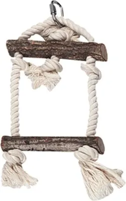 Produktbild von Karlie Schaukel - Vogelspielzeug - Holz/Baumwolle - Natur/Beige - 25x13x3 cm