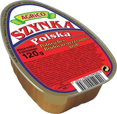 Produktbild von Agrico "Szynka Polska" Polnisches Brühwursterzeugnis 120g