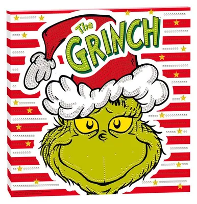 Zdjęcie produktu dla Płótno do malowania diamentami „Grinch” – 30 x 30 cm